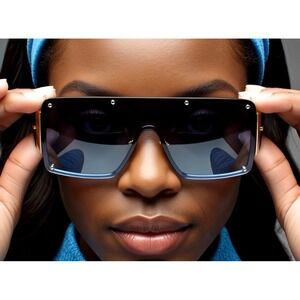 Oversized Shield Sunglasses Women Hip Hop Style Street Wear Party‎ Beach UV400